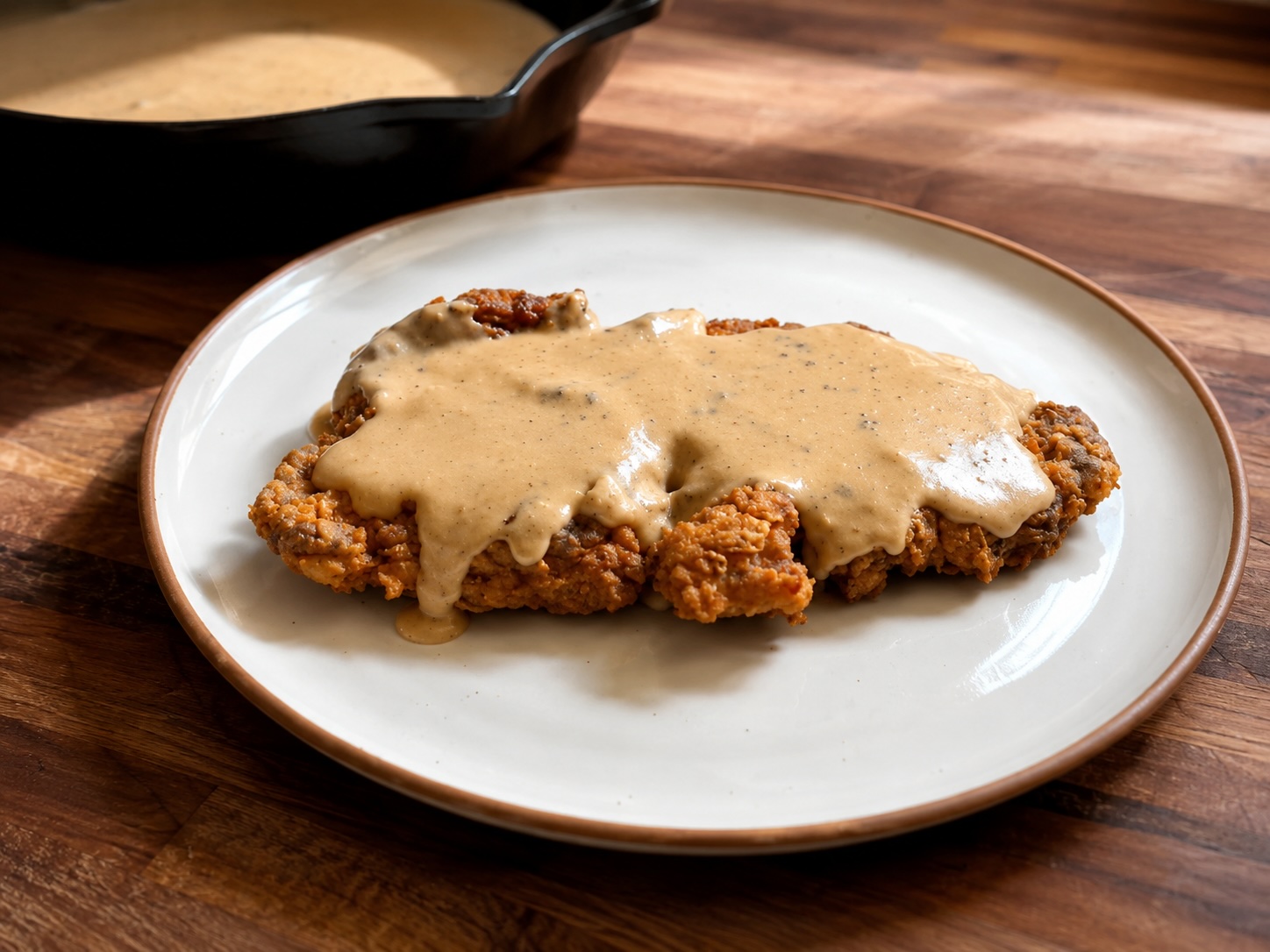 Chicken Fried Steak with Miso Gravy